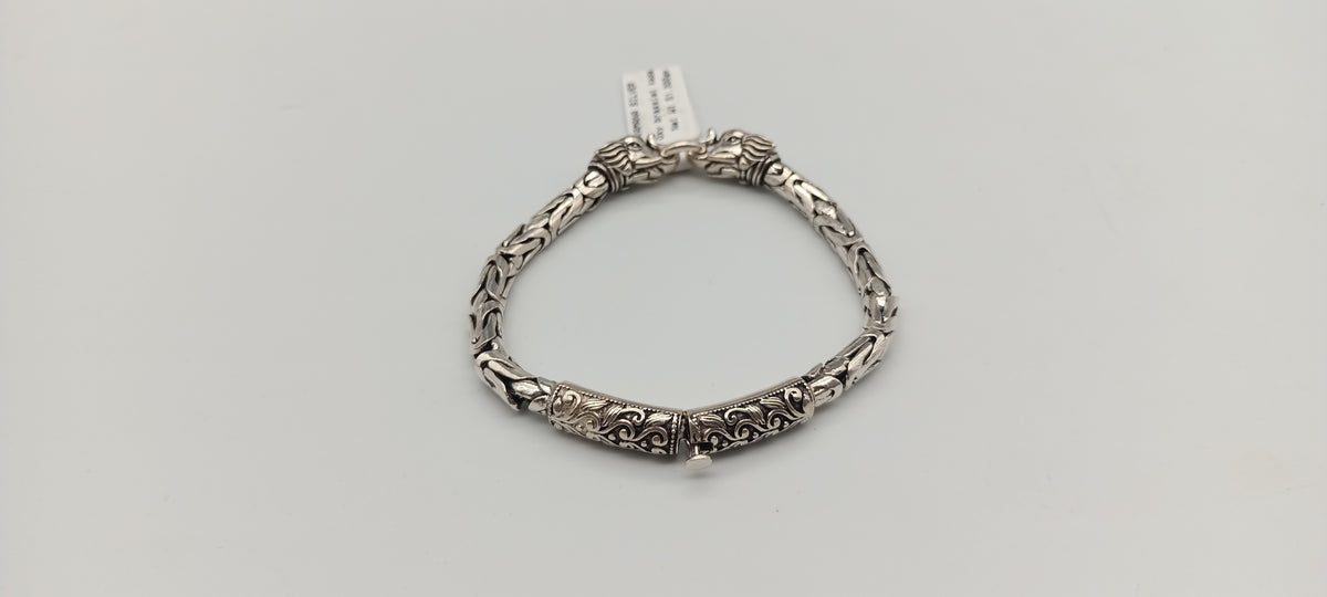 Oxidized 92.5 Silver Chitaya Bracelet for Men