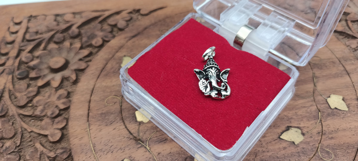 Oxidized 92.5 Silver Lord Ganesh Pendent