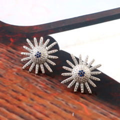 Sterling 92.5 silver CZ stone earring