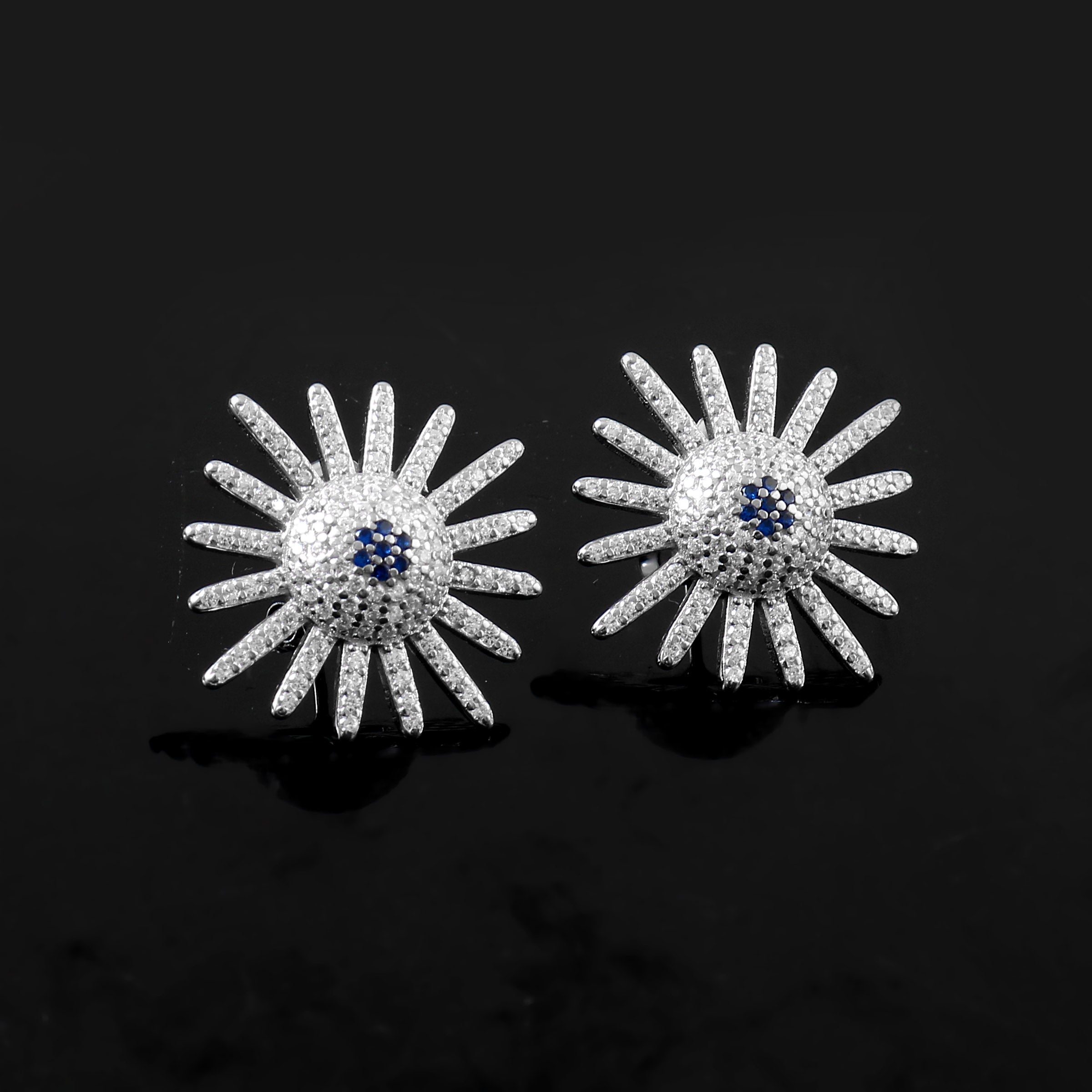 Sterling 92.5 silver CZ stone earring