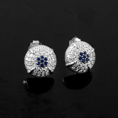 Sterling 92.5 silver CZ stone earring