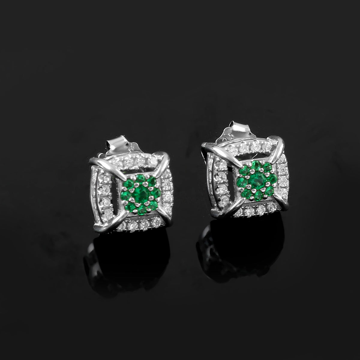 Sterling 92.5 silver CZ stone earring