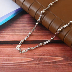 Sterling 92.5 silver Rhodium Ladies Chain