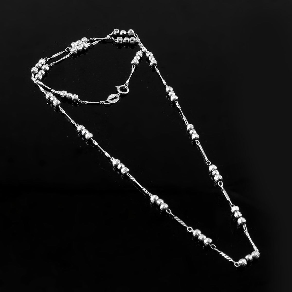 Sterling Rhodium Ladies Chain