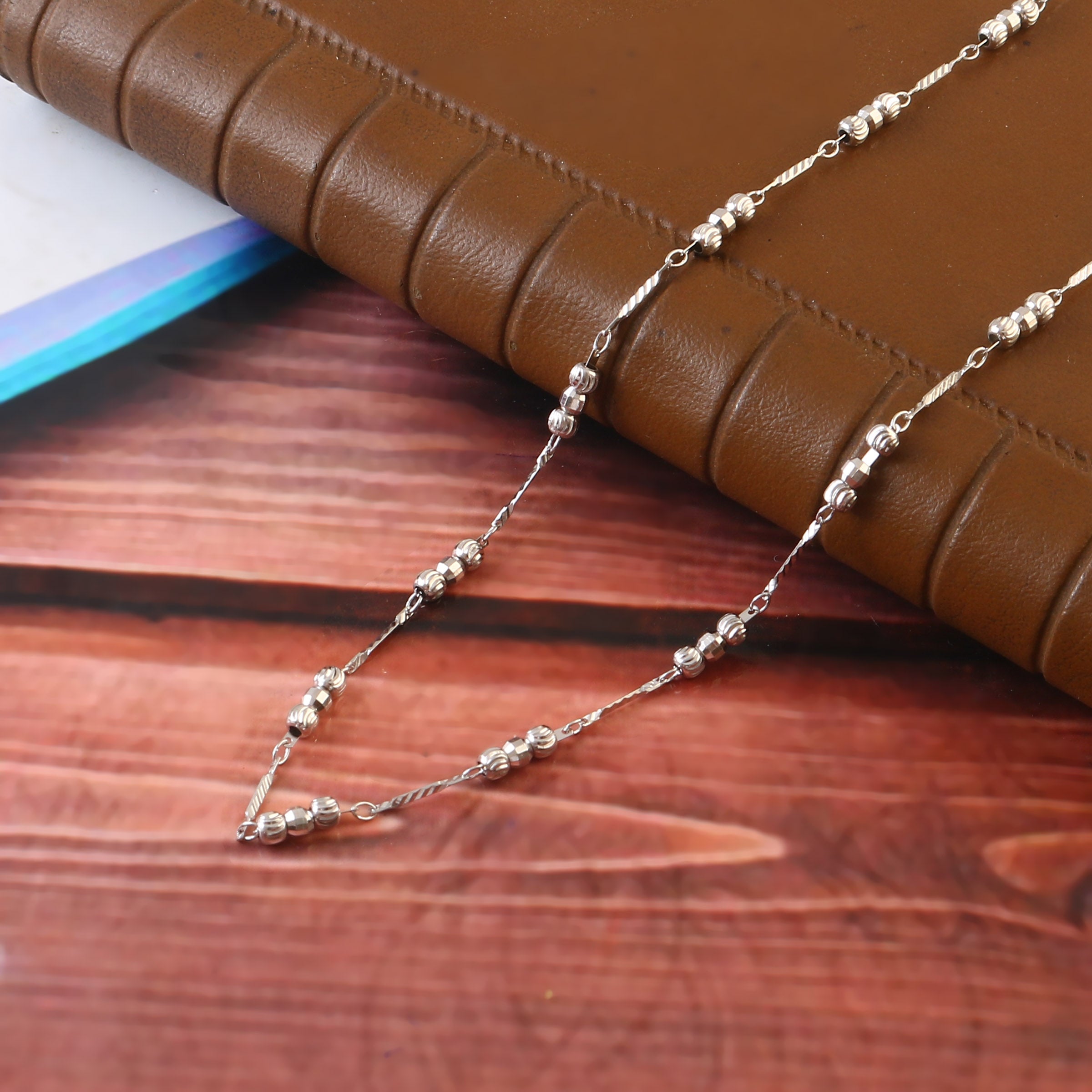 Sterling Rhodium Ladies Chain