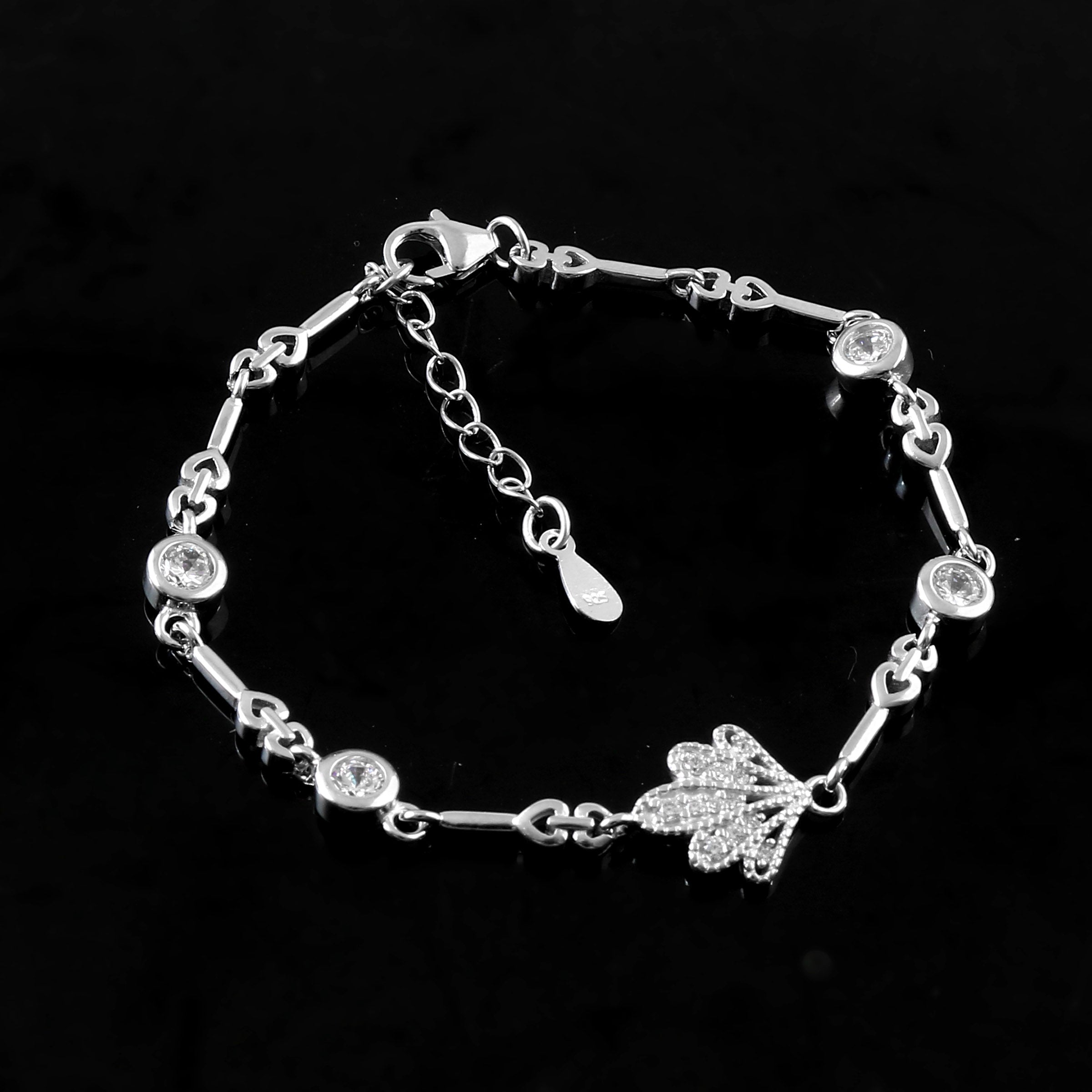 Sterling 92.5 silver Cz stone Bracelet