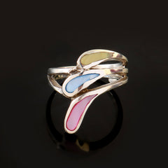 Sterling 92.5 MOP Ladies Ring