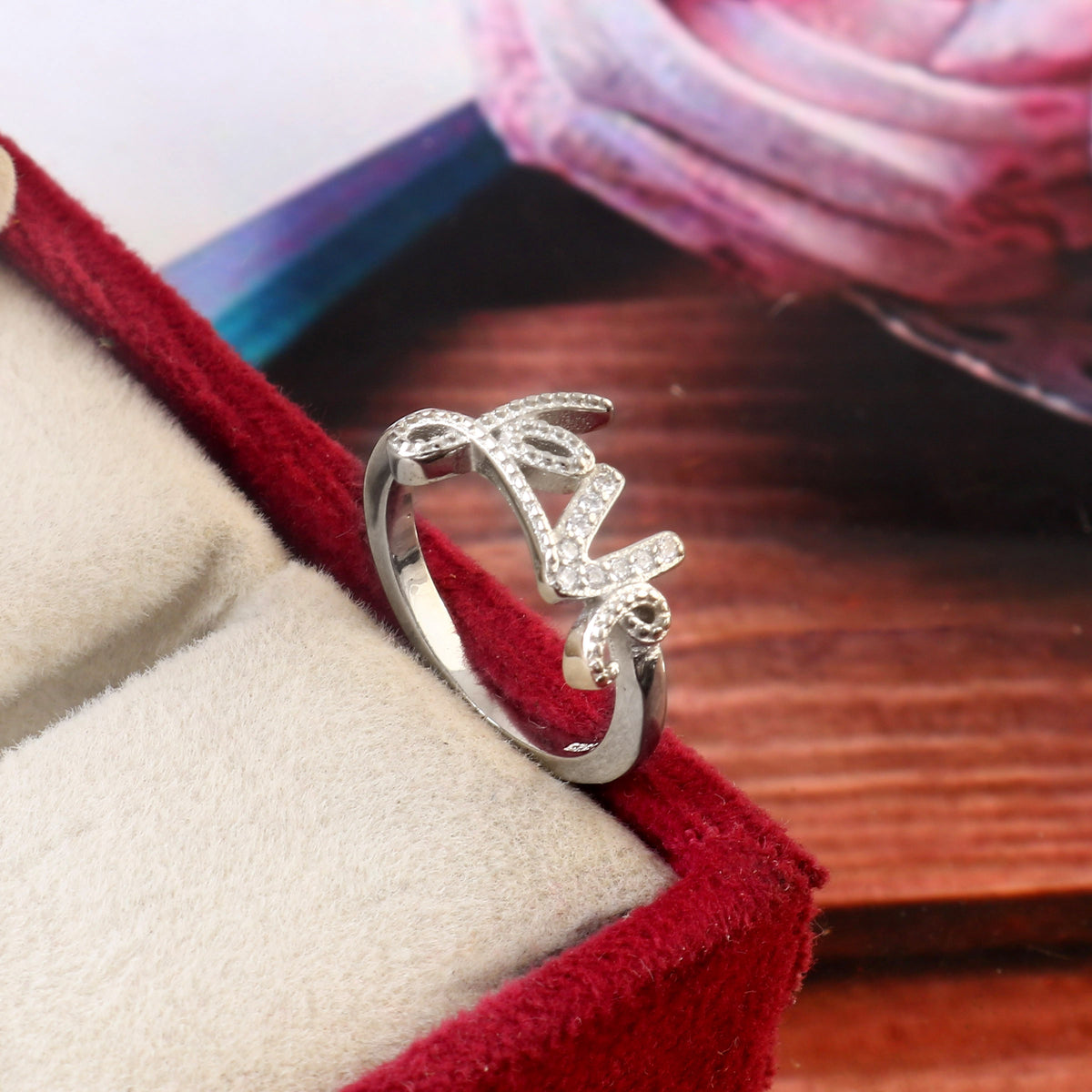 Sterling 92.5 silver Love Ring