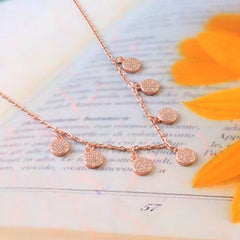 Sterling 92.5 Silver Rose Gold Micro chain for Women