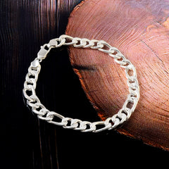 Sterling 92.5 Silver Chain Bracelet for Men