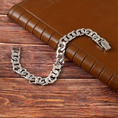 Sterling 92.5 Silver Chain Bracelet for Men