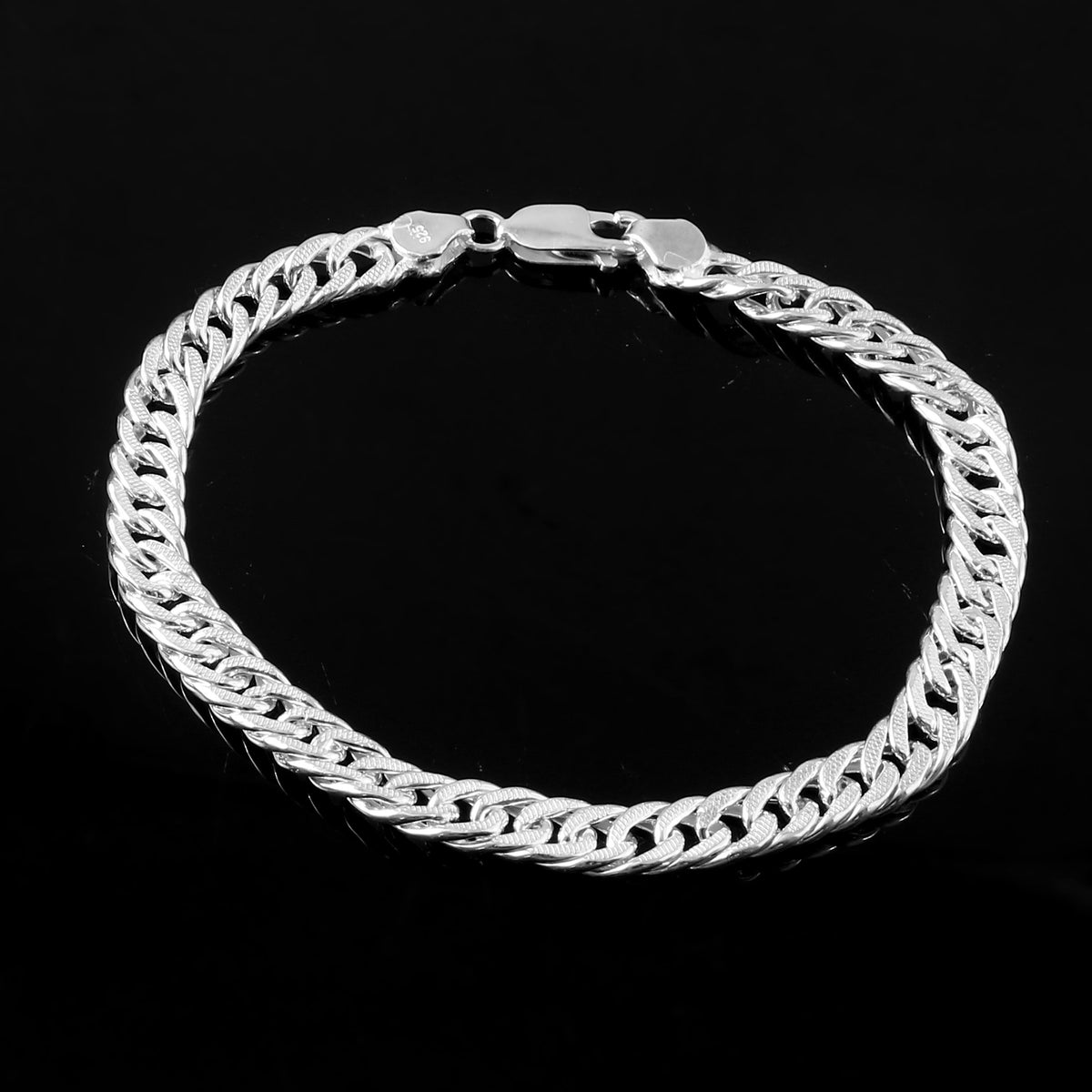 Sterling 92.5 Silver Chain Bracelet for Men