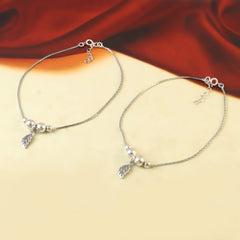 Oxidized 92.5 Silver Nakhrili Anklets