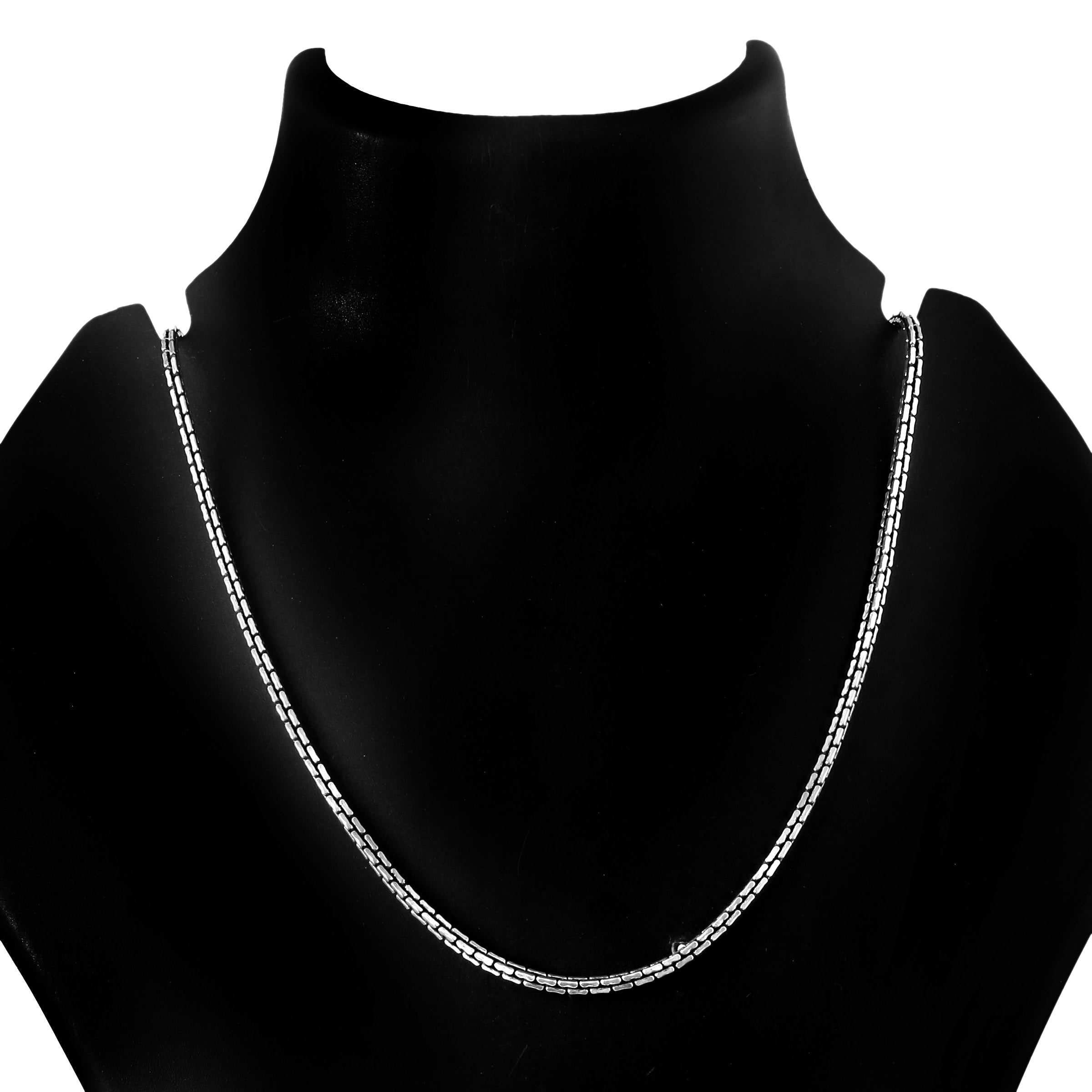 Oxidized 92.5 Silver Box Chain for Men