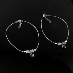 Oxidized 92.5 silver Nakhrili Anklets