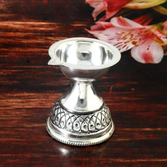 Oxidized 92.5 Silver Aligant pooja Diya