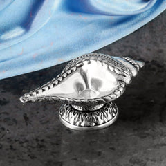 Oxidized 92.5 Silver Aligant Sankh Pooja Diya