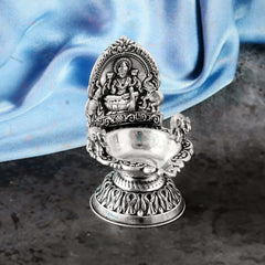 Oxidized 92.5 Silver Aligant Laxmi Diya