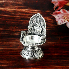 Oxidized 92.5 Silver Aligant Laxmi Diya