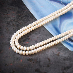 Fresh Water Dyed Tumbled Pearl String