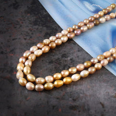 Fresh Water Rice Pearl String in Multi Colour