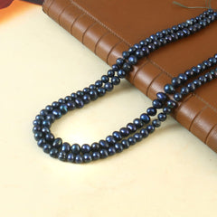 Fresh Water Dyed Tahitiyan Round Pearl String