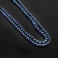 Fresh Water Dyed Tahitiyan Round Pearl String