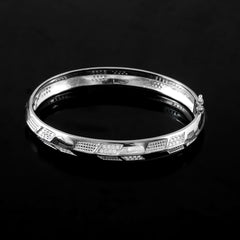 Sterling 92.5 Silver Gents Oval Kada