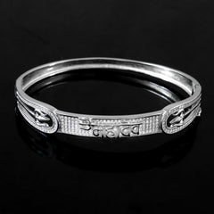 Sterling 92.5 Silver Oval Mahadev Kada