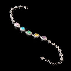 Sterling 92.5 Silver Dancing Sea Stone Bracelet for Women